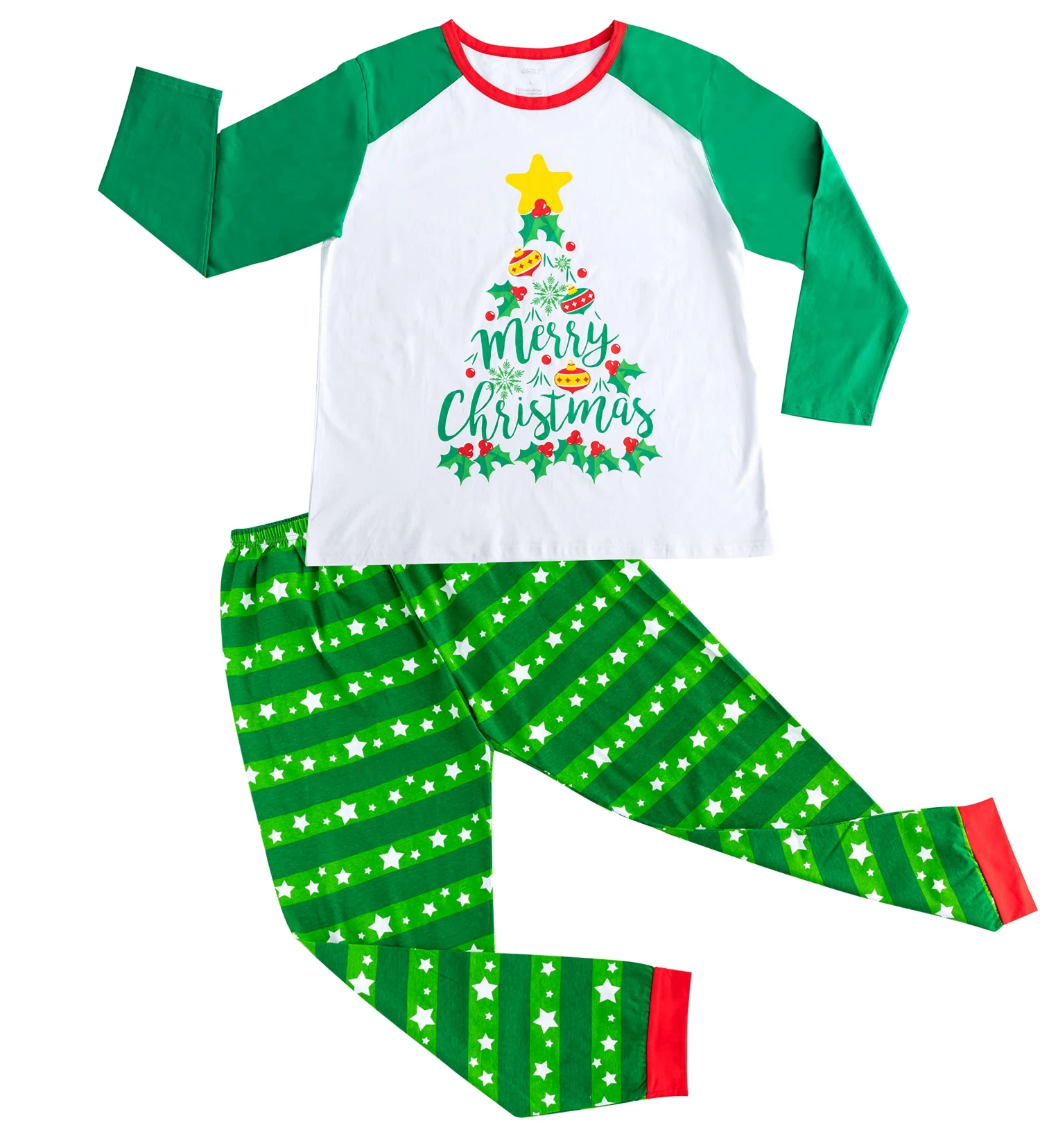 Women Green Christmas Tree Pajamas 7 Women Green Christmas Tree Pajamas - Image 5