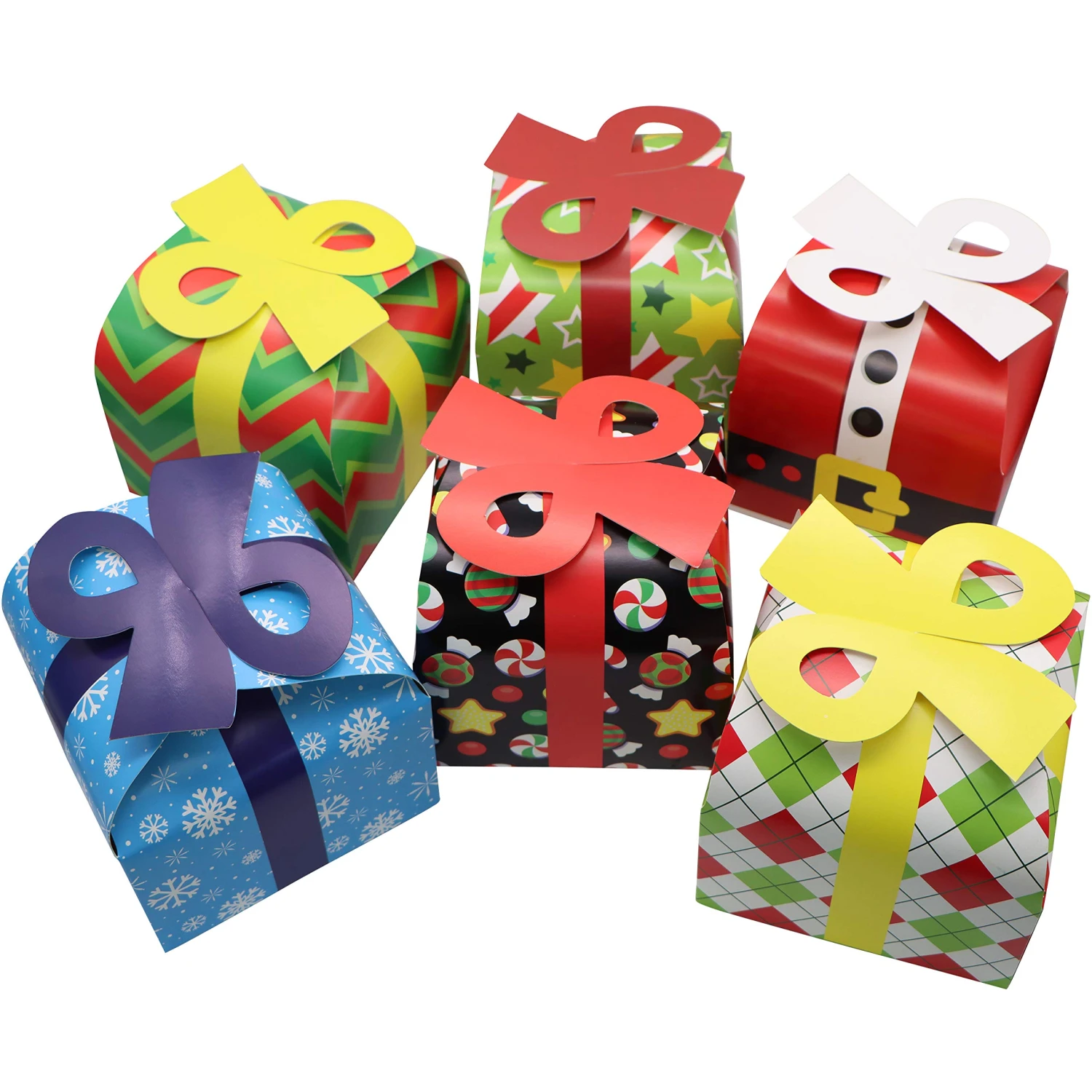 24 PCs 3D Christmas Goodie Boxes With Bow 7 24 PCs 3D Christmas Goodie Boxes With Bow - Image 5