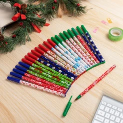 Christmas Stick Pens, 24 Pcs