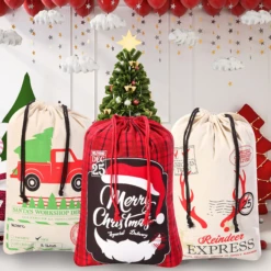 Christmas Canvas Burlap Gift Bags, 3Pcs 13 Christmas Canvas Burlap Gift Bags, 3Pcs -Xmas Supplies Shop image 5 f7cf77d4 c795 41a9 af2b 96eb6875a8b9