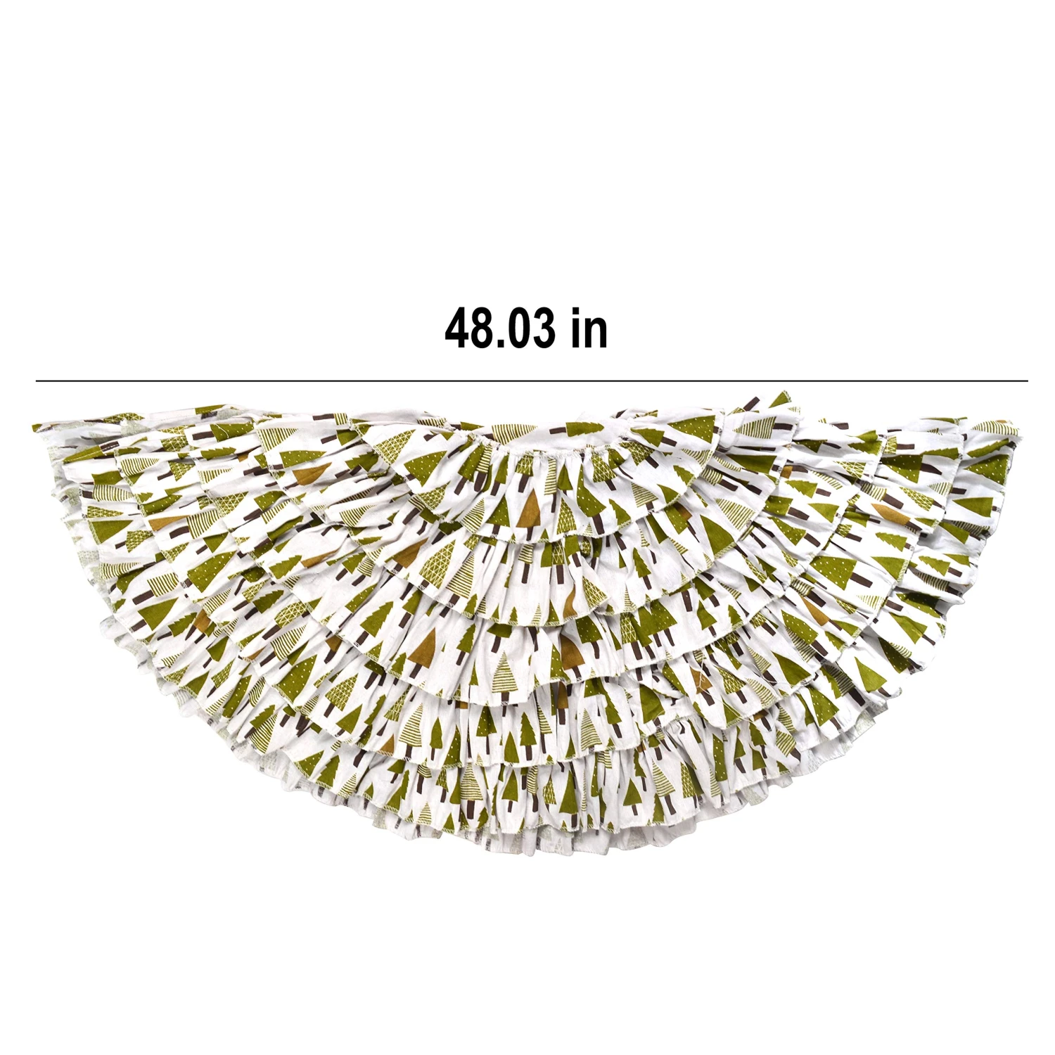 Christmas Burlap Ruffle Trim Tree Skirt 7 Christmas Burlap Ruffle Trim Tree Skirt - Image 5