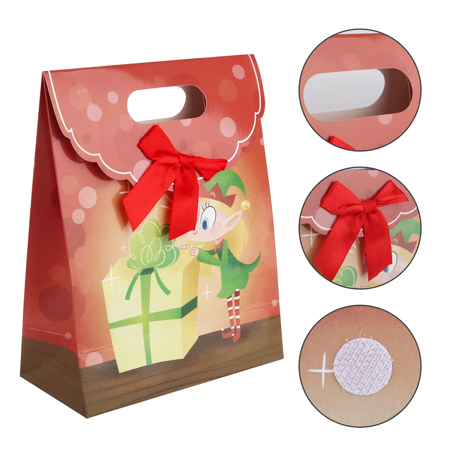 Christmas Fold Over Gift Bags, 12 Pcs 8 Christmas Fold Over Gift Bags, 12 Pcs - Image 6