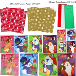 Christmas Bags Set With Wrapping Papers And Tissue Papers, 36 Pcs 13 Christmas Bags Set With Wrapping Papers And Tissue Papers, 36 Pcs -Xmas Supplies Shop image 6 66ebec61 10f1 402b af9f 149c834479e5