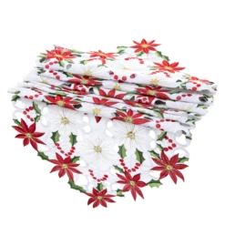 Christmas Flower Table Runner 14 Christmas Flower Table Runner -Xmas Supplies Shop image 6 a38d4757 c813 4f84 b6aa 277bc649106e