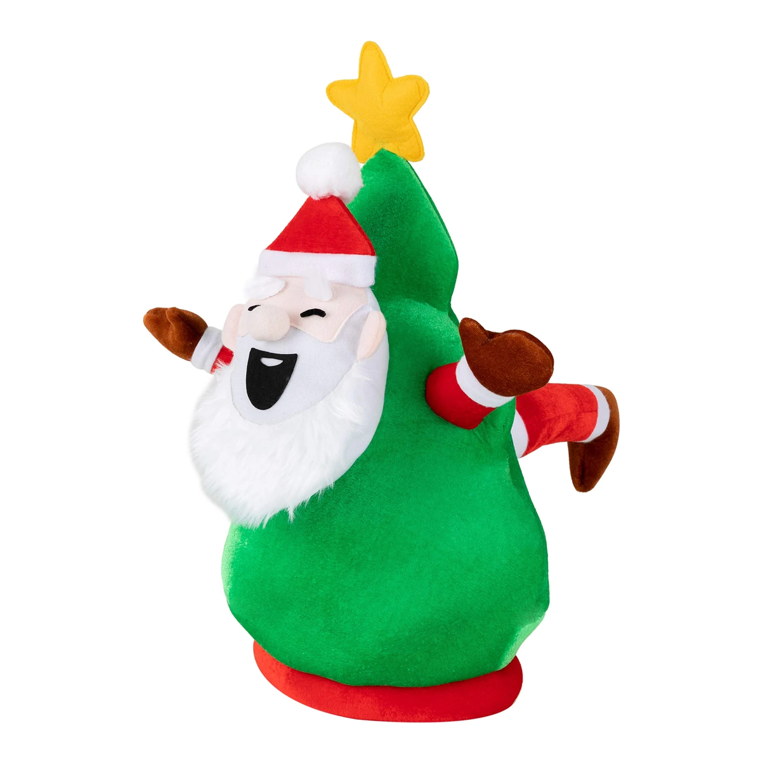 Plush Christmas Santa Tree Hat 8 Plush Christmas Santa Tree Hat - Image 6