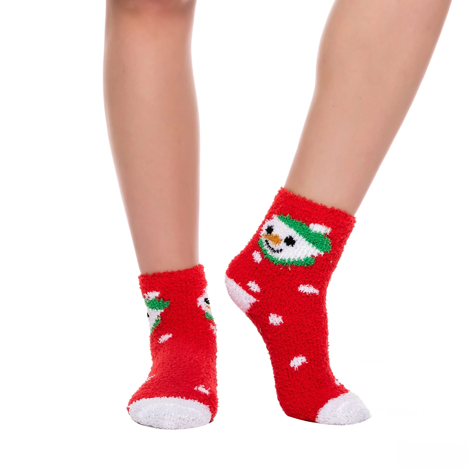6 Pairs Adult Christmas Fuzzy Socks 8 6 Pairs Adult Christmas Fuzzy Socks - Image 6