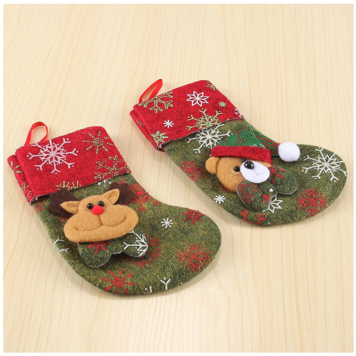 Mini 3D Christmas Stockings, 12 Pcs 8 Mini 3D Christmas Stockings, 12 Pcs - Image 6