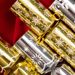 10" Snowflake Christmas No-Snap Party Favor (Gold & Silver), 8 Pcs -Xmas Supplies Shop image 6 d856d56c 3e95 42e2 8722 4a43ba2cf6cb