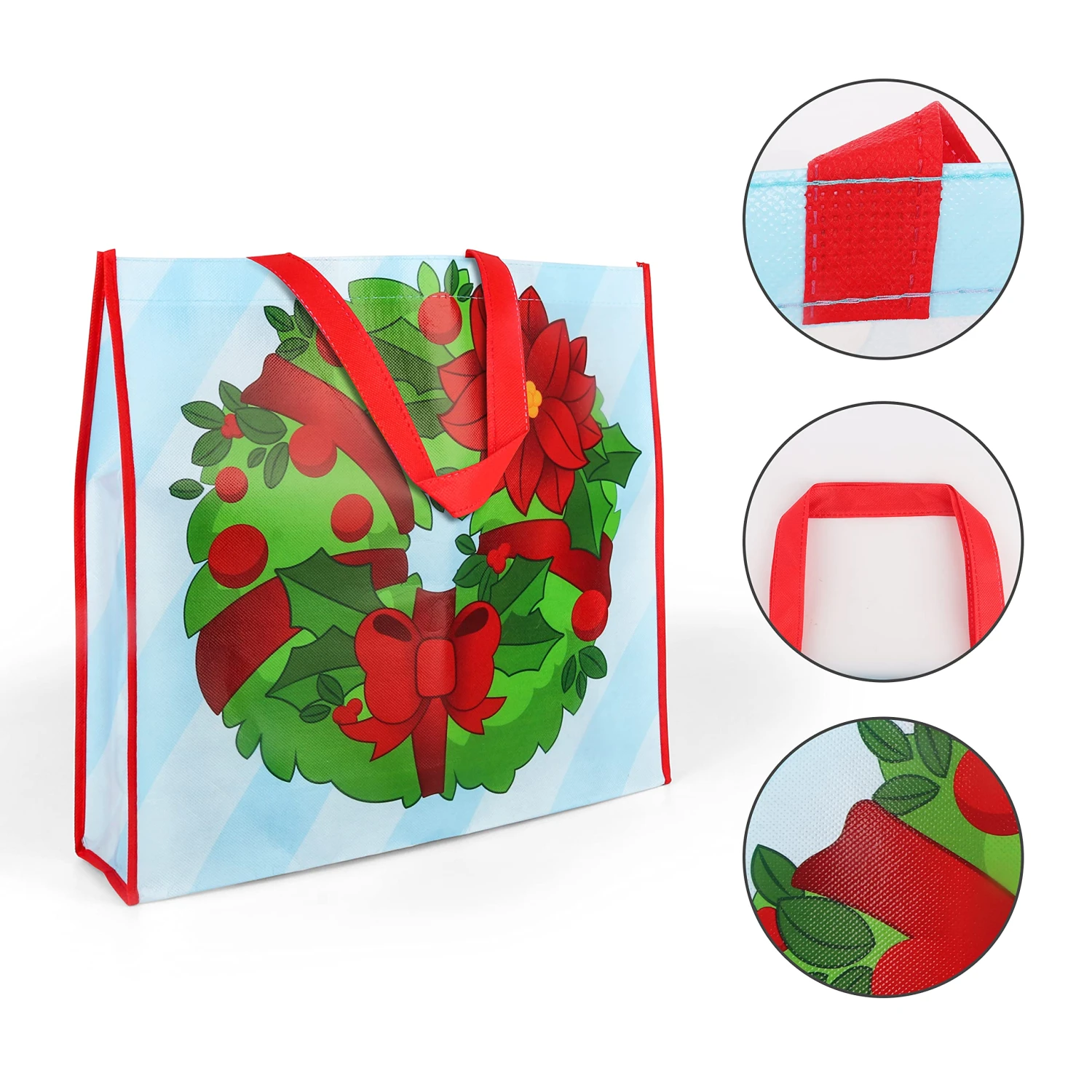 Christmas Tote Bags, 12 Pcs 8 Christmas Tote Bags, 12 Pcs - Image 6
