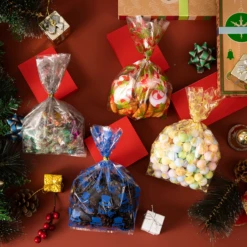 144 PCS Christmas Cellophane Goody Bags