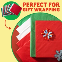 72 Sheet 20" X 20" Christmas Tissue Paper Assortment (Red, Green & White) 17 72 Sheet 20" X 20" Christmas Tissue Paper Assortment (Red, Green & White) -Xmas Supplies Shop image 6 f1f2327c 0b56 42a0 867f fe034040c89c