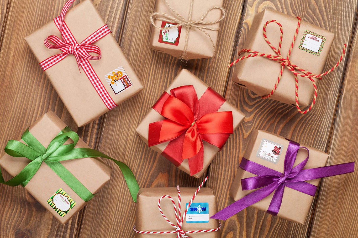 Jumbo Christmas Gift Self Adhesive Tag, 60 Pcs 10 Jumbo Christmas Gift Self Adhesive Tag, 60 Pcs - Image 8