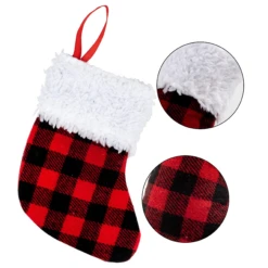 5in Red Black Buffalo Plaid Christmas Stockings, 12 Pack 17 5in Red Black Buffalo Plaid Christmas Stockings, 12 Pack -Xmas Supplies Shop image 7 0f869764 901b 48c6 93db c9092c563851