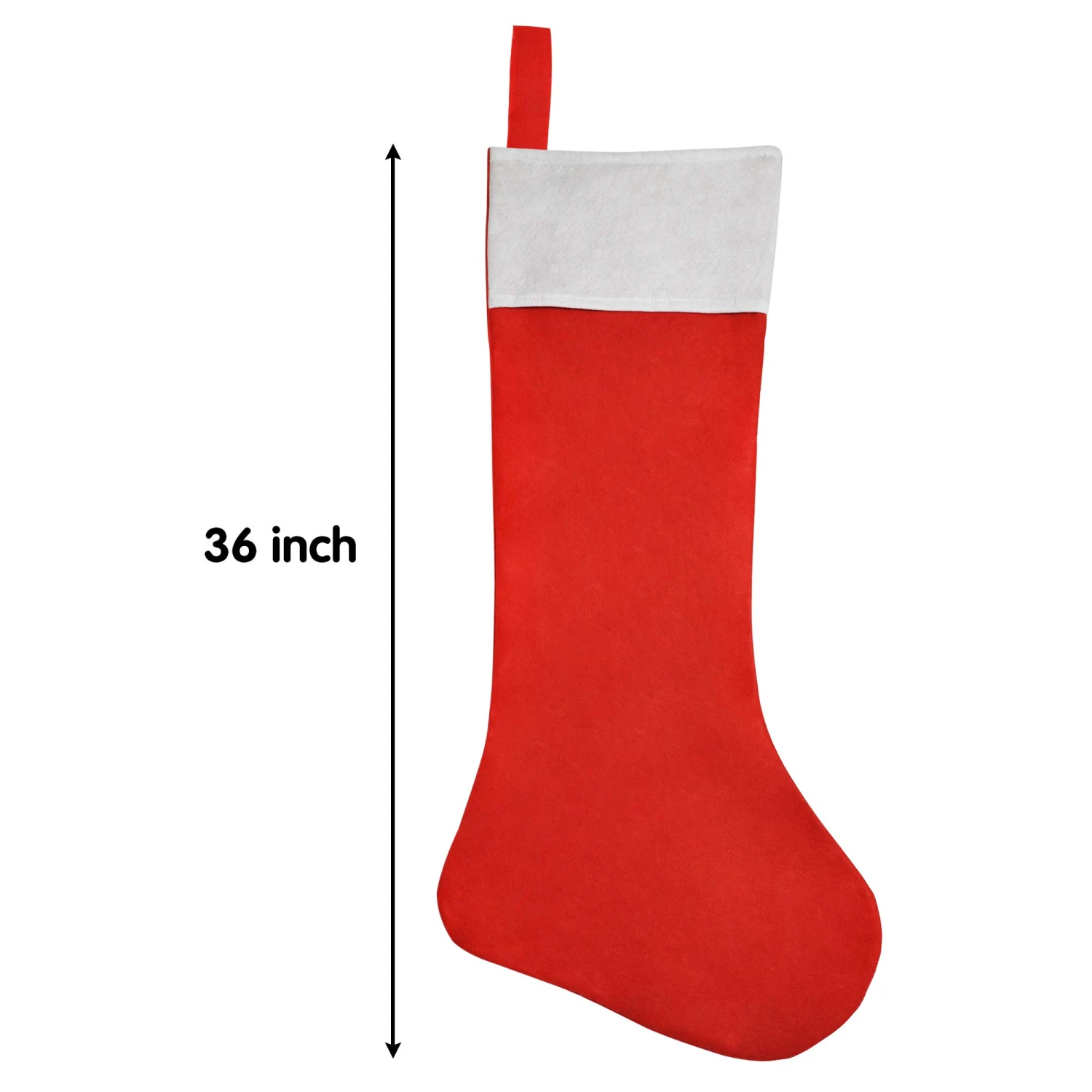 4 Piece 36" Jumbo Felt Christmas Stockings 9 4 Piece 36" Jumbo Felt Christmas Stockings - Image 7