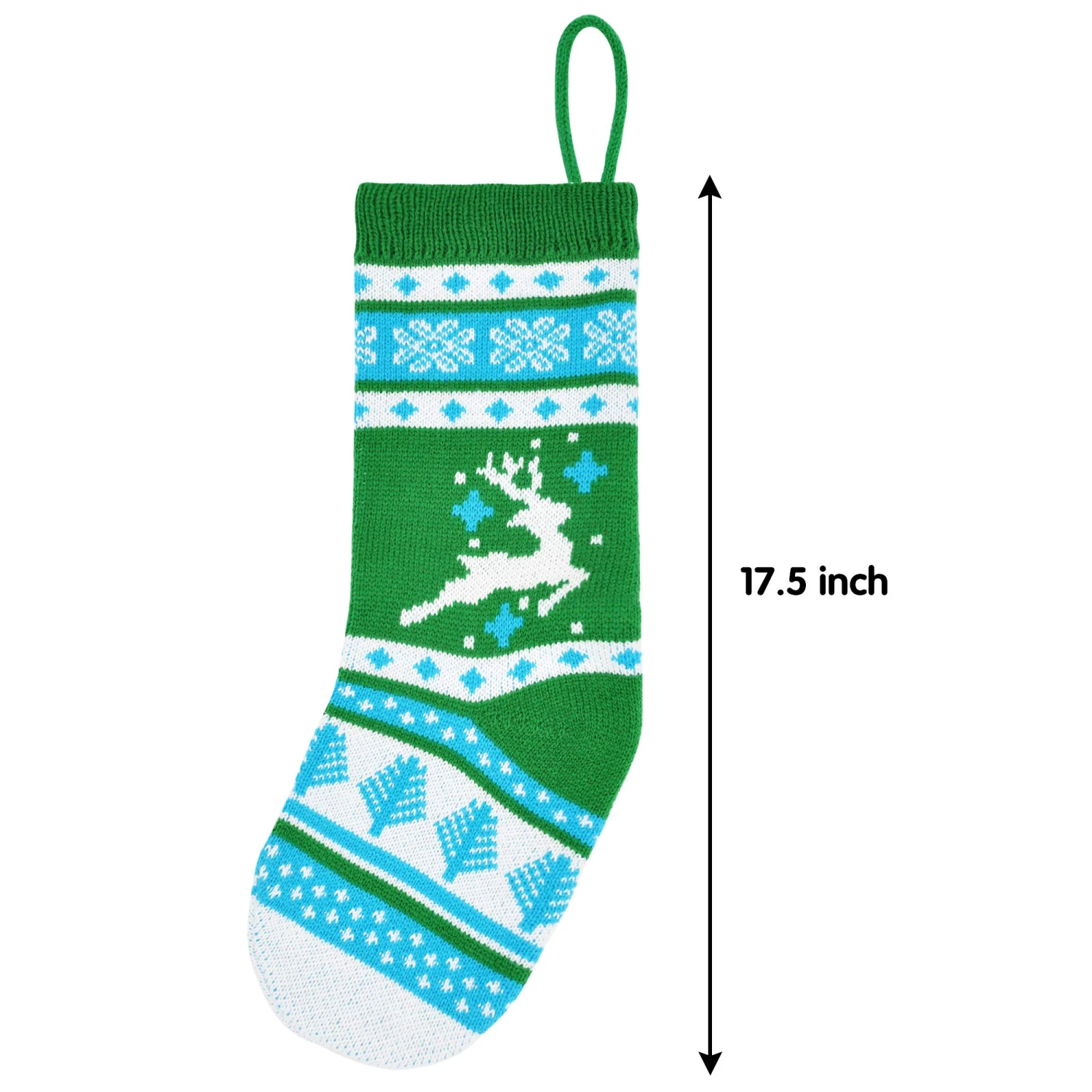 14 Pcs 18" Knit Christmas Stockings (Multicolor) 9 14 Pcs 18" Knit Christmas Stockings (Multicolor) - Image 7