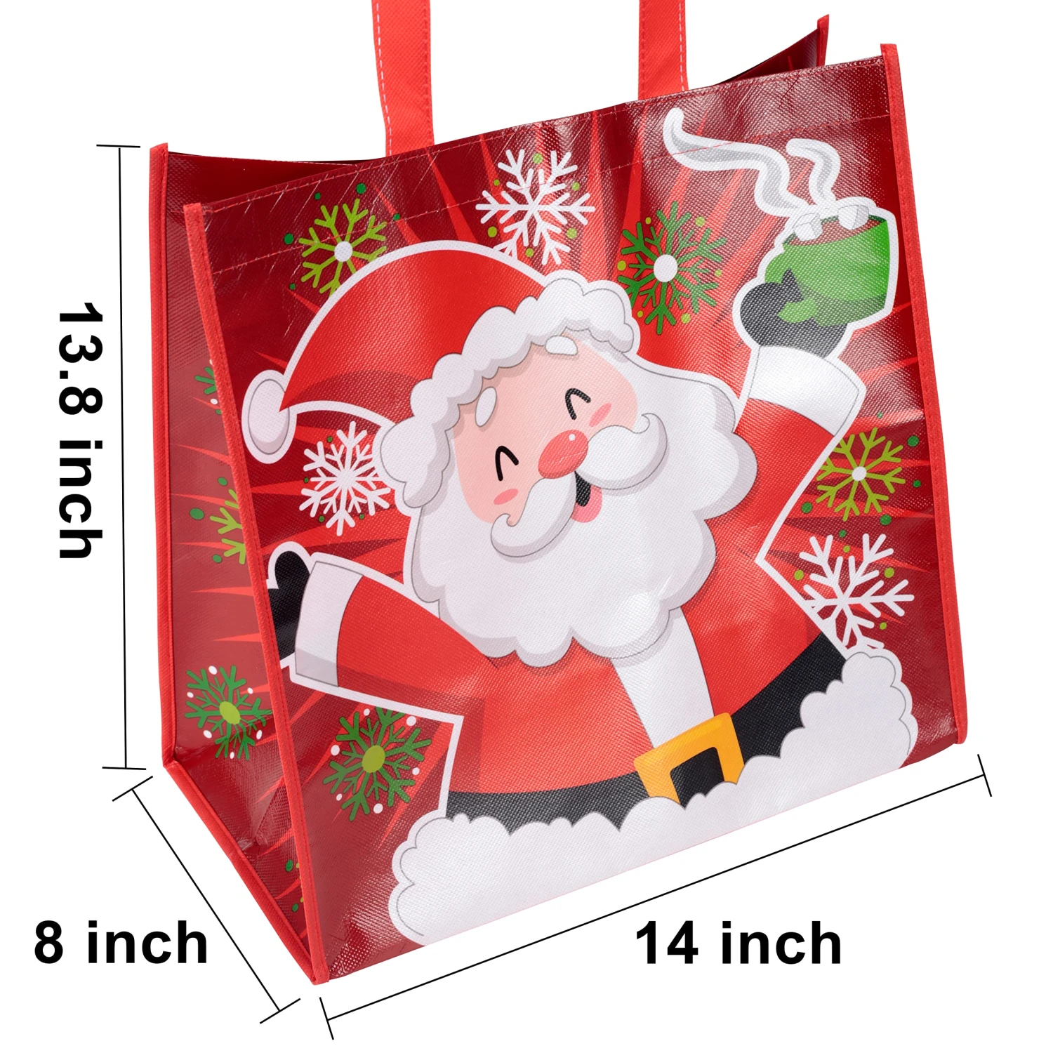 Christmas Large Tote Bags, 12 Pcs 9 Christmas Large Tote Bags, 12 Pcs - Image 7