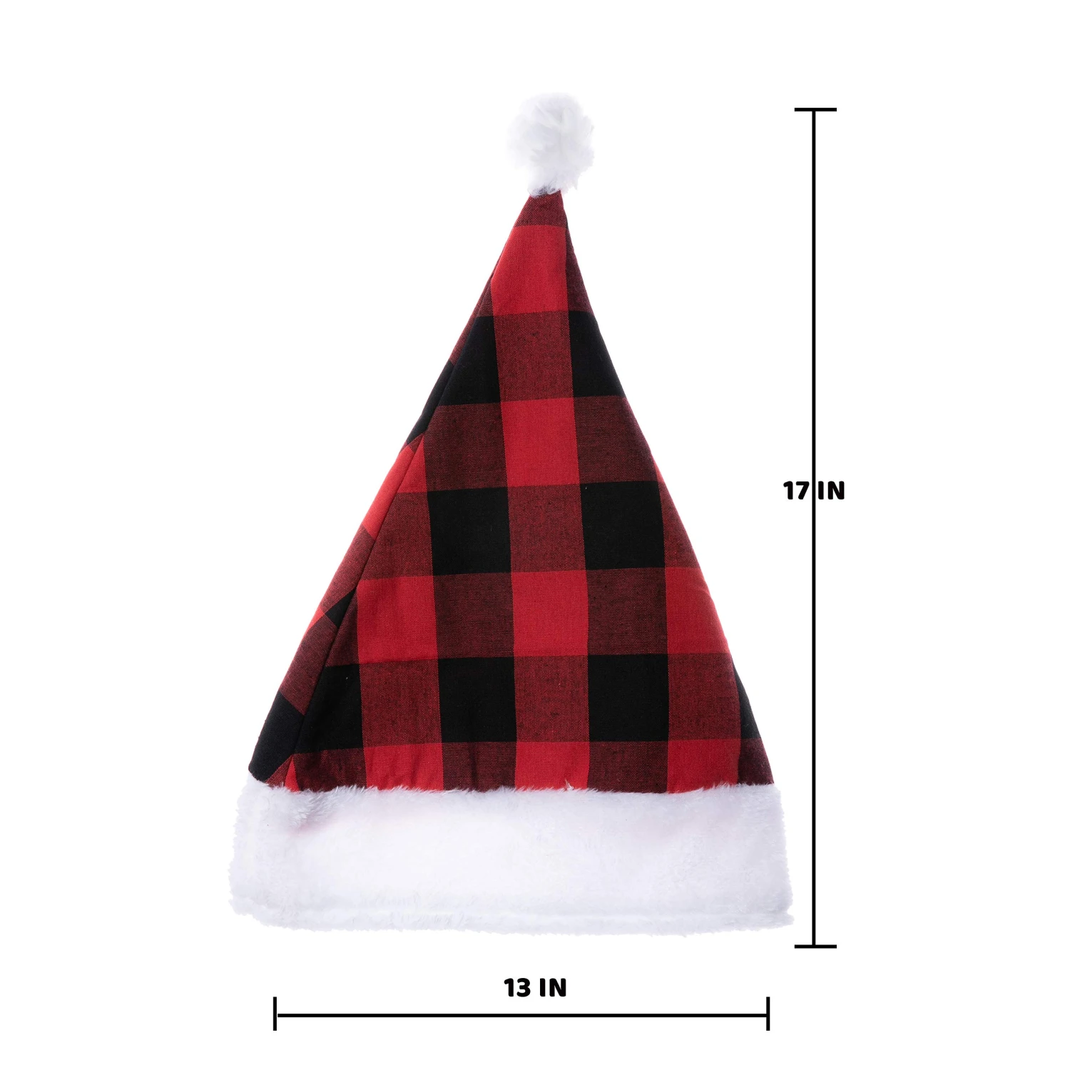 Plaid Christmas Hats, 6 Pack 4 Plaid Christmas Hats, 6 Pack - Image 2