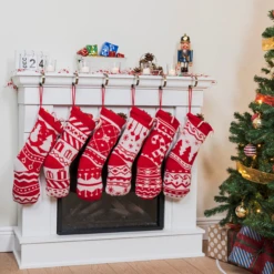 Christmas Stockings Knit Decorations, 6 Pack -Xmas Supplies Shop image 7 9e1ce59c 644b 4035 a517 de63892180ba