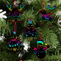 Rainbow Color Scratch Christmas Ornaments 17 Rainbow Color Scratch Christmas Ornaments -Xmas Supplies Shop image 7 a5d62269 2c4e 40fa aabe 95be736a6275