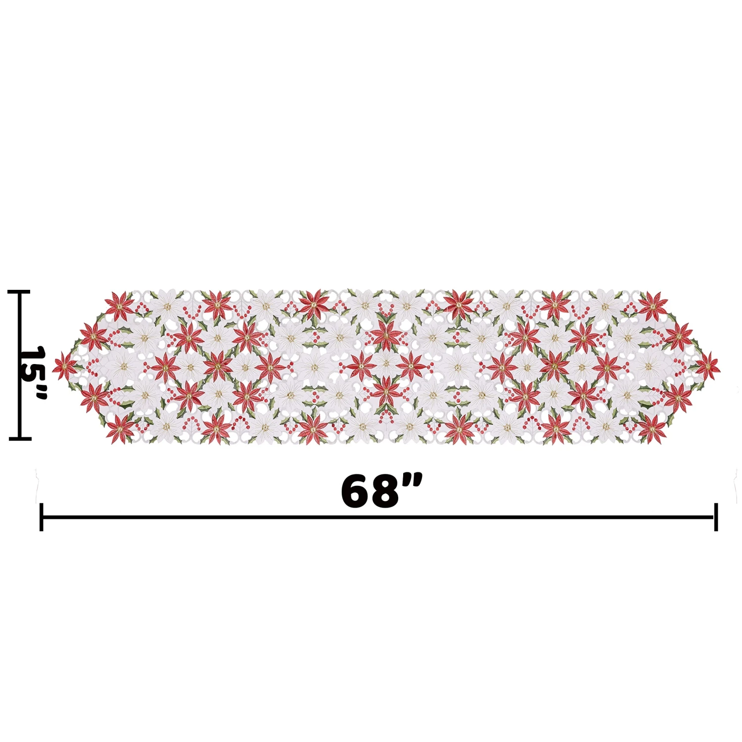 Christmas Flower Table Runner 9 Christmas Flower Table Runner - Image 7