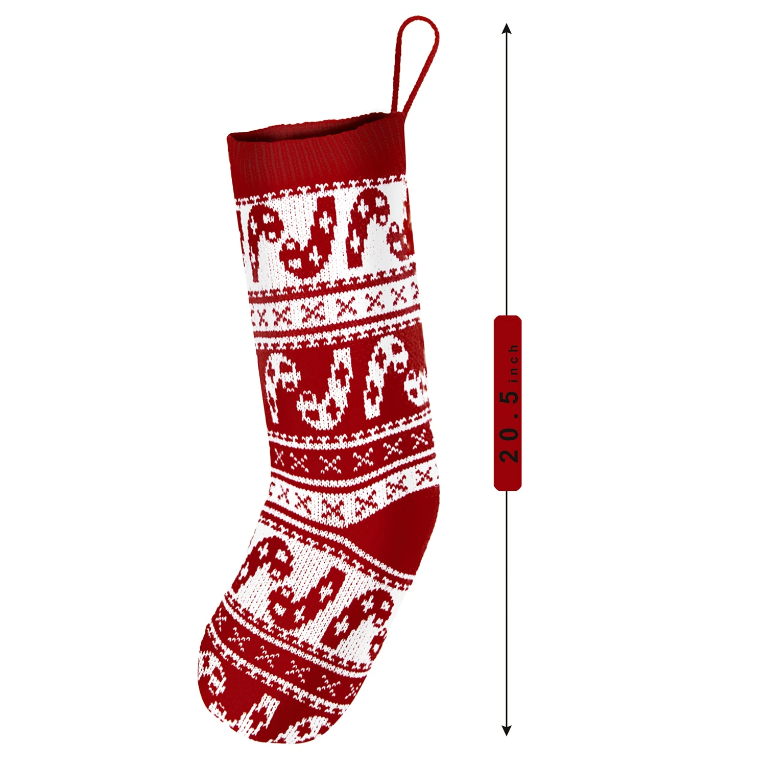 Knit Christmas Stockings, 6 Pcs 9 Knit Christmas Stockings, 6 Pcs - Image 7