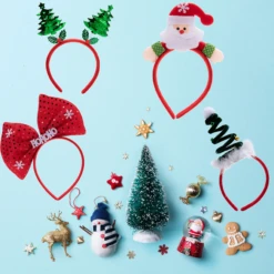 Christmas Headbands With 3d Hat Designs, 4 Pcs -Xmas Supplies Shop image 7 d81d40dd 9578 4c6c b15c eeaa5562c81c
