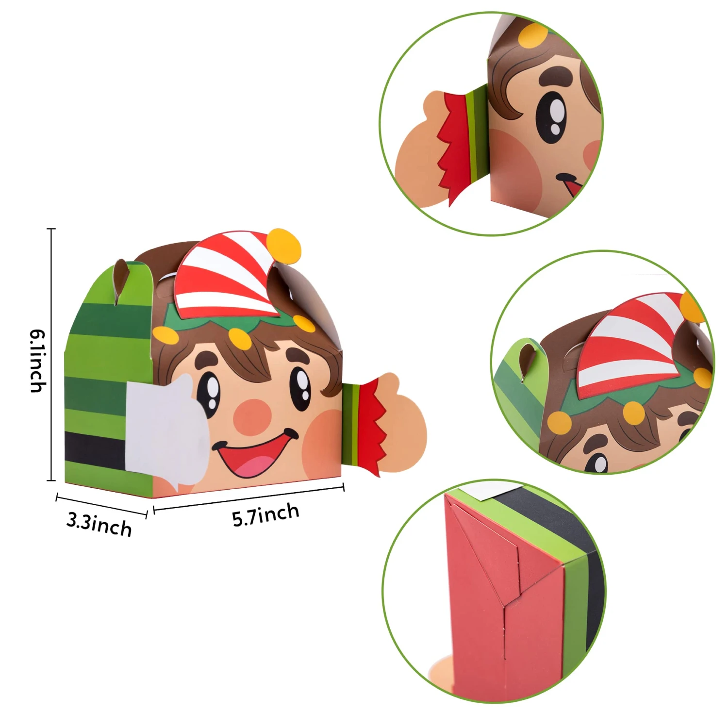 Christmas 3D Cookie Box, 24 Pcs 9 Christmas 3D Cookie Box, 24 Pcs - Image 7