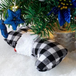 5in White Black Buffalo Plaid Christmas Stockings, 12 Pack -Xmas Supplies Shop image 8 09f62e01 5b60 49a1 a673 7b42202297c0