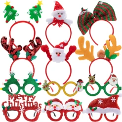 12 Piece Christmas Headbands And Glasses Frames Bundle Set 17 12 Piece Christmas Headbands And Glasses Frames Bundle Set -Xmas Supplies Shop image 8 17347d33 eac6 4ce8 870a 6c7d6ac0224c