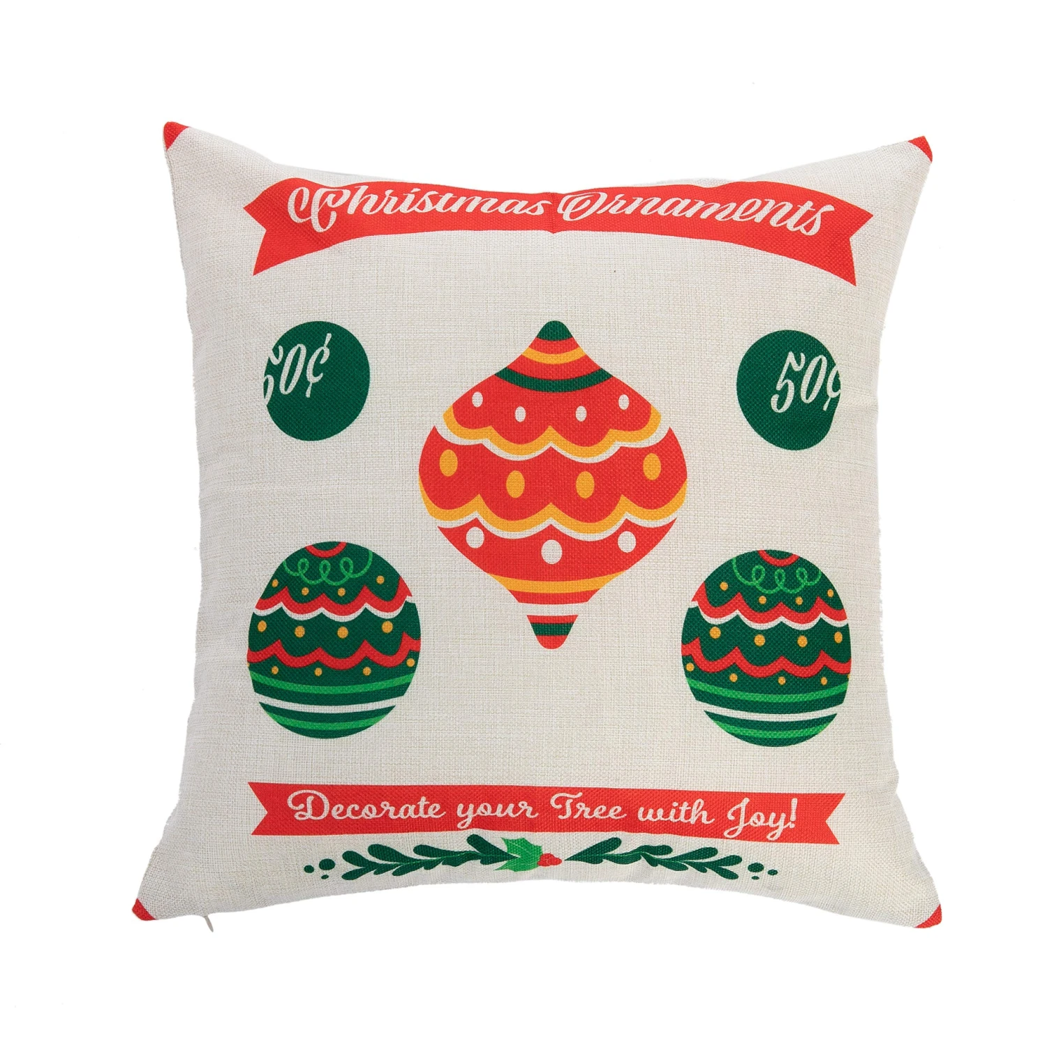Christmas Farmhouse Pillow Cover, 4 Pcs 10 Christmas Farmhouse Pillow Cover, 4 Pcs - Image 8