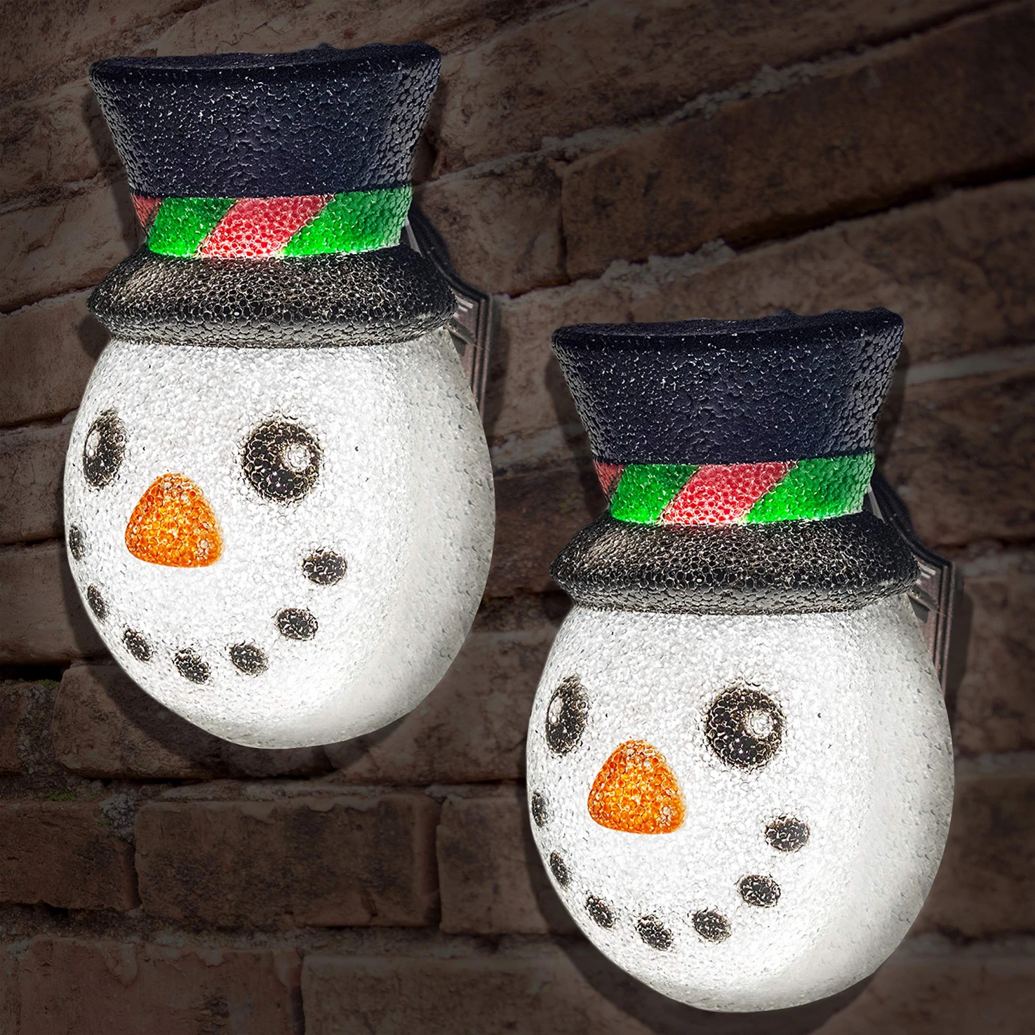 2 Pcs Christmas Cute Snowman Porch Light Cover 10 2 Pcs Christmas Cute Snowman Porch Light Cover - Image 8