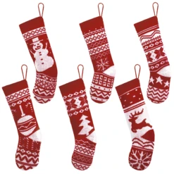 Knit Christmas Stockings, 6 Pack -Xmas Supplies Shop image 8 91fec7c8 ce50 48a9 bc15 2f82ab217c05