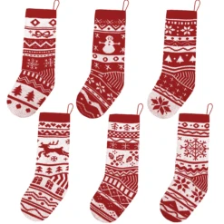 Christmas Stockings Knit Decorations, 6 Pcs 18 Christmas Stockings Knit Decorations, 6 Pcs -Xmas Supplies Shop image 8 9ffd42f0 0c10 4f1b b3c9 96fdfc30e7c9