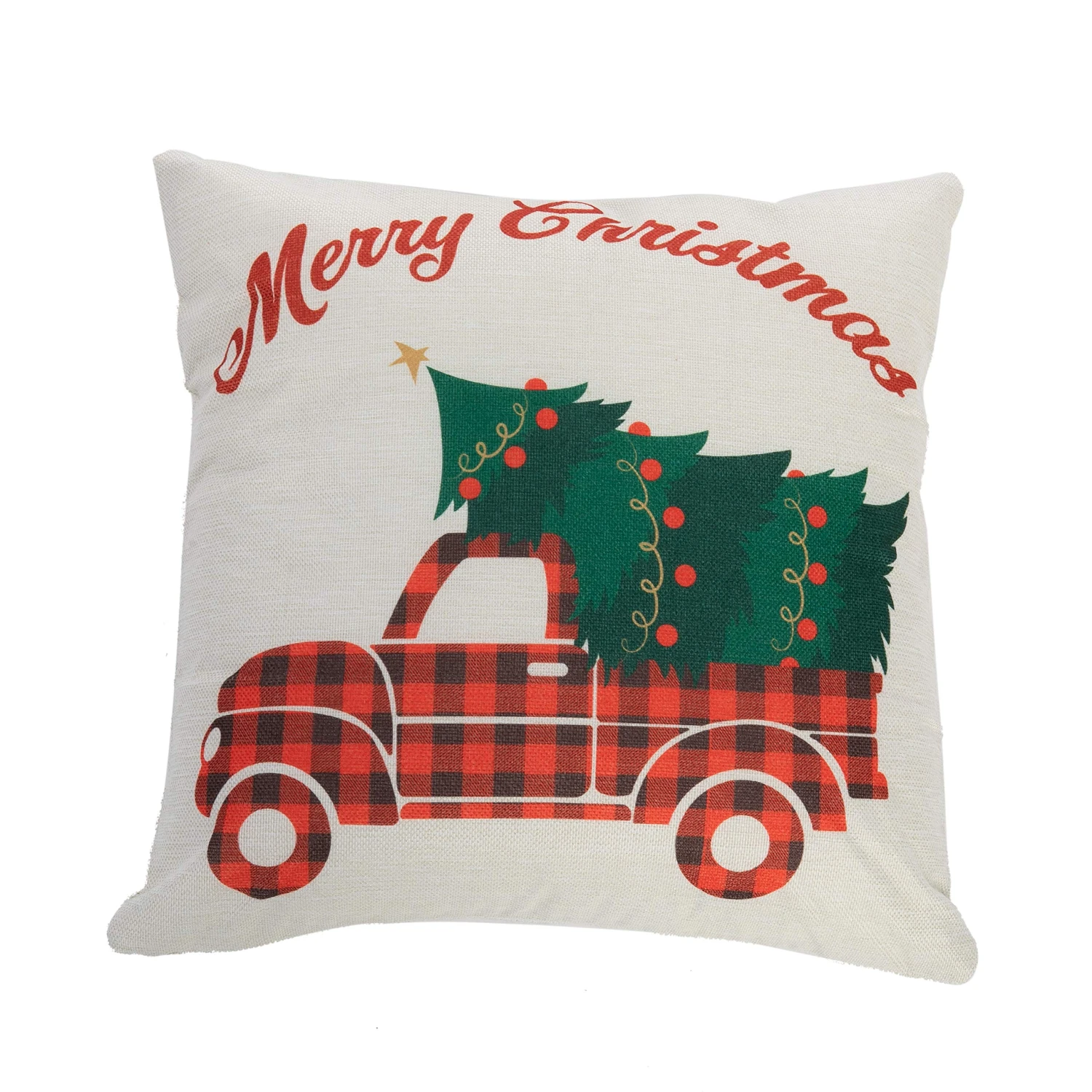 Christmas Buffalo Pillow Covers, 6 Pcs 10 Christmas Buffalo Pillow Covers, 6 Pcs - Image 8