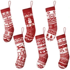 Christmas Stockings Knit Decorations, 6 Pcs 19 Christmas Stockings Knit Decorations, 6 Pcs -Xmas Supplies Shop image 9 07b98ec3 e9bf 4d64 80e3 653e33edd334