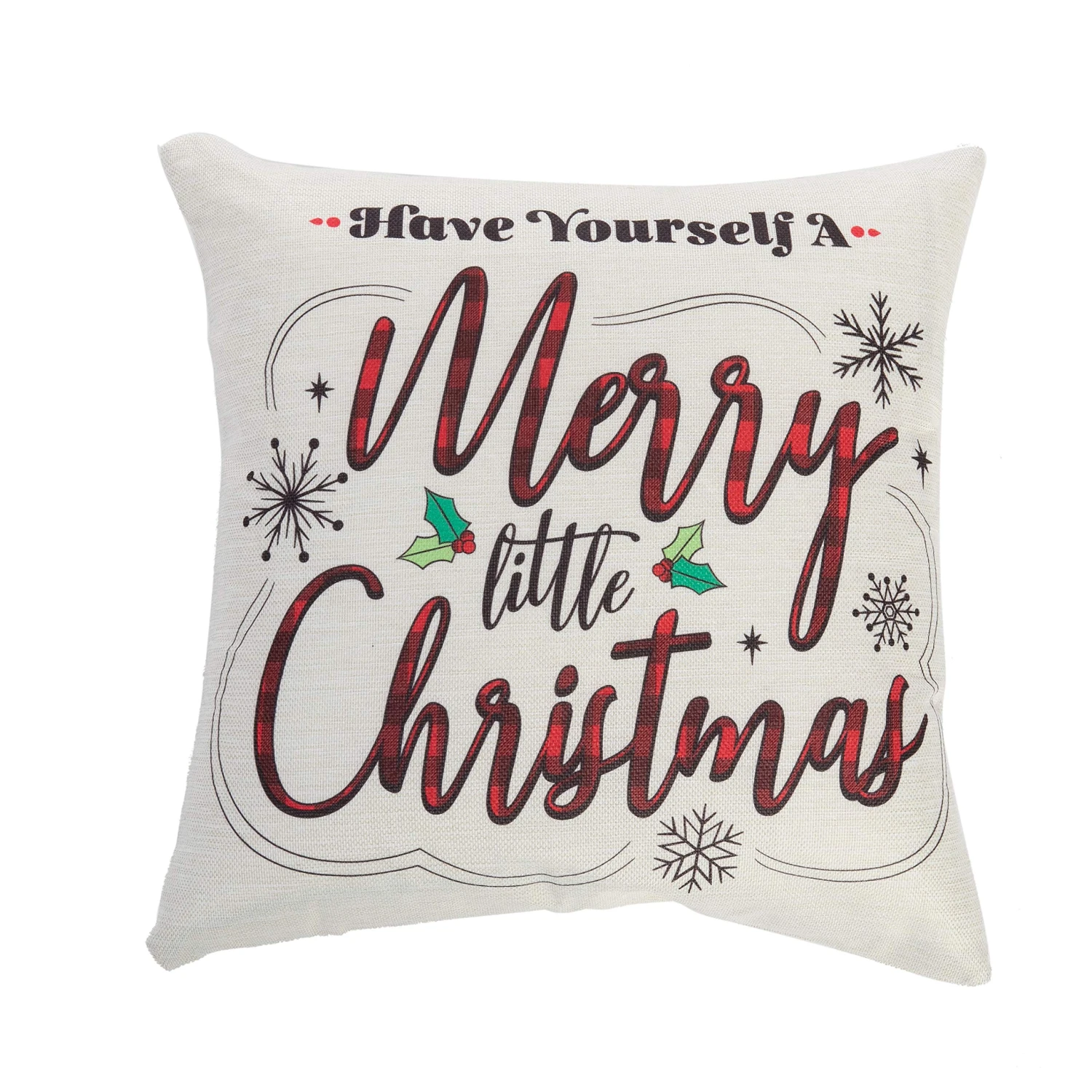 Christmas Buffalo Pillow Covers, 6 Pcs 11 Christmas Buffalo Pillow Covers, 6 Pcs - Image 9