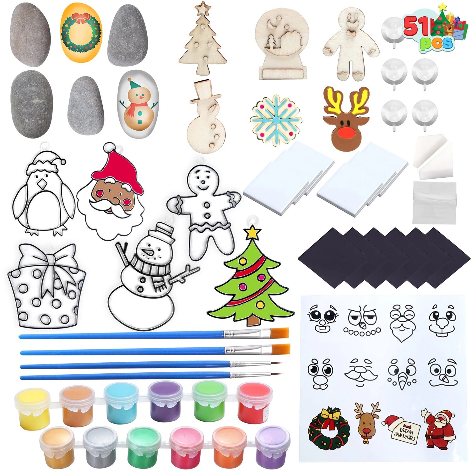 Christmas Theme Craft Kit, 51 Pcs 11 Christmas Theme Craft Kit, 51 Pcs - Image 9
