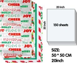Christmas Tissue Paper W/Hologram & Prints For Gift Decoration And Wrapping 10 Christmas Tissue Paper W/Hologram & Prints For Gift Decoration And Wrapping -Xmas Supplies Shop r2 01be7929 9a53 4650 aea7 2262a1ba1e57