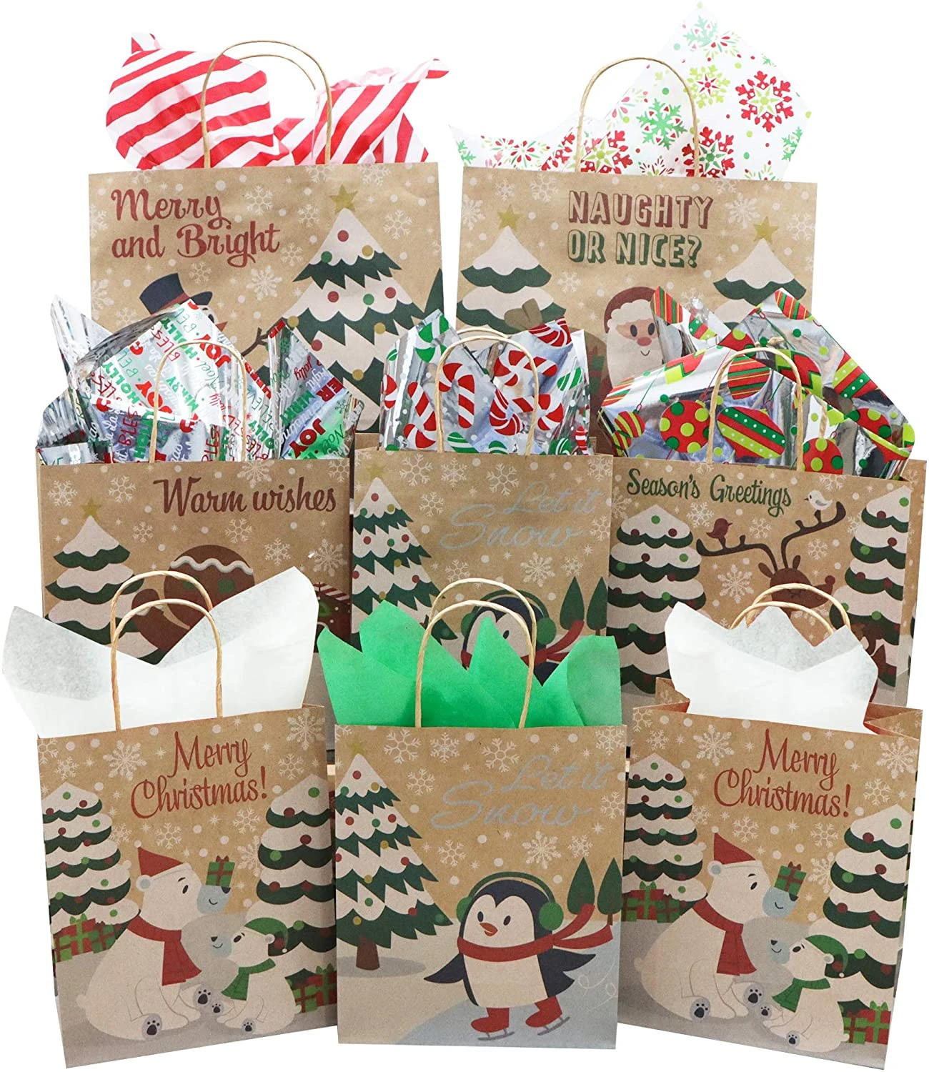 Christmas Tissue Paper W/Hologram & Prints For Gift Decoration And Wrapping 8 Christmas Tissue Paper W/Hologram & Prints For Gift Decoration And Wrapping - Image 6