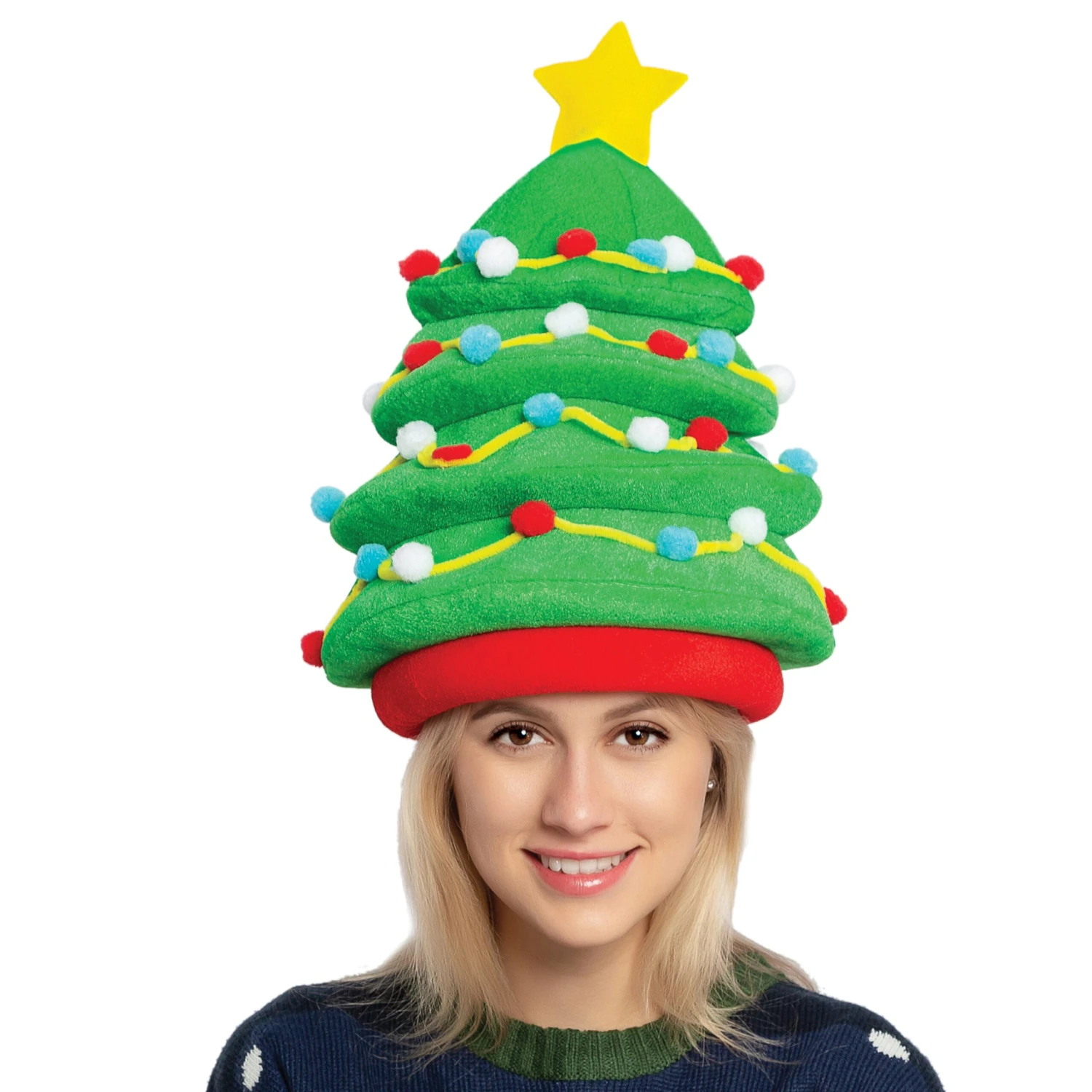 Plush Christmas Tree Hat 3 Plush Christmas Tree Hat