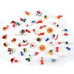 Wooden Mini Christmas Ornaments 10 Wooden Mini Christmas Ornaments -Xmas Supplies Shop wo3