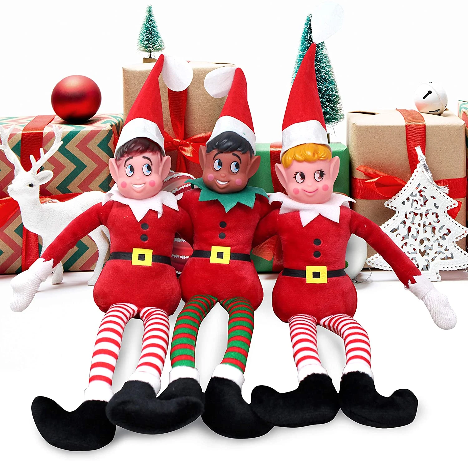 Elf Plush Colorful Doll Christmas Hanging & Surface Decorations 7 Elf Plush Colorful Doll Christmas Hanging & Surface Decorations - Image 5